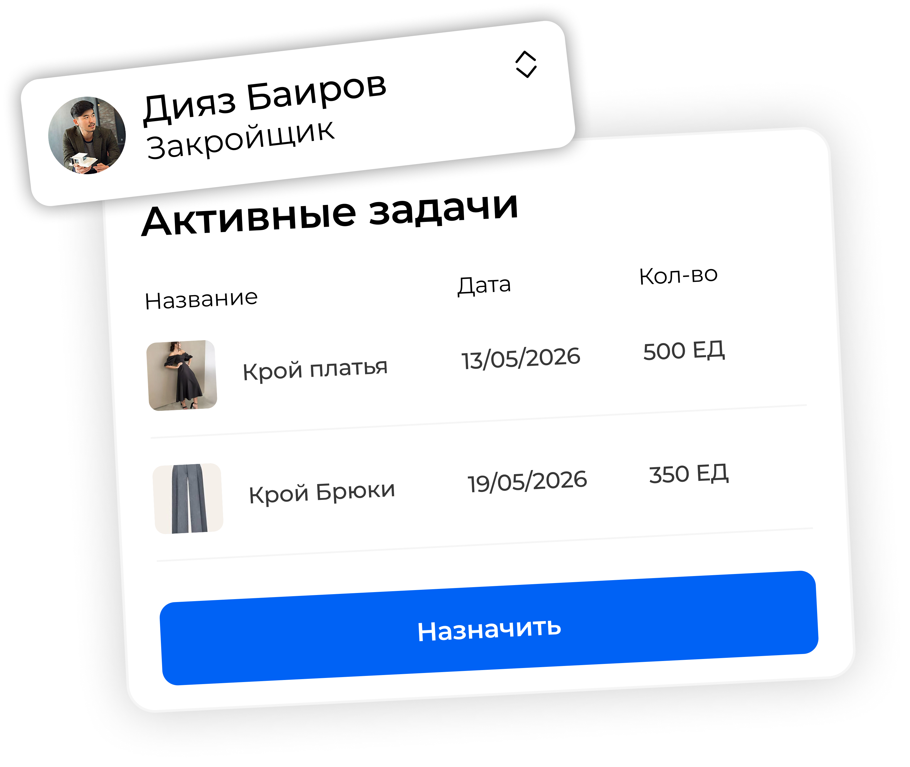 ШвейМетрикс — задачи